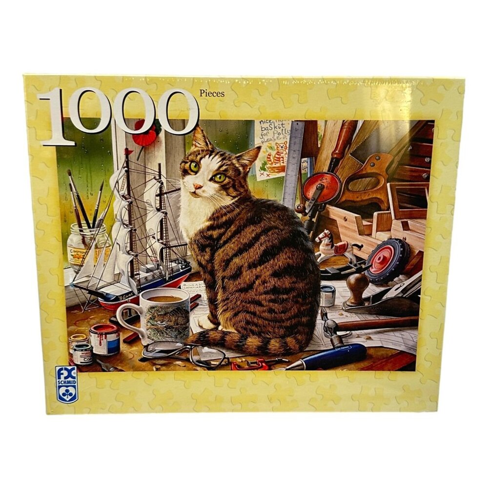 FX Schmid Jig‎ Saw Puzzle Captain Nelson 1000 Pcs Cat Ship Nautical New Sealed